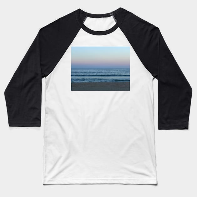 Ocean Sunset Baseball T-Shirt by Sandraartist